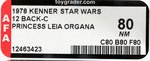 STAR WARS - PRINCESS LEIA ORGANA 12 BACK-C AFA 80 NM.