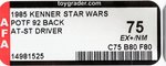 STAR WARS: THE POWER OF THE FORCE - AT-ST DRIVER 92 BACK AFA 75 EX+/NM (CLEAR BLISTER).