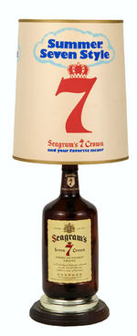 "SEAGRAM'S SEVEN CROWN" LAMP.