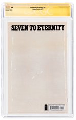 SEVEN TO ETERNITY #1 SEPTEMBER 2016 CGC 9.8 NM/MINT SIGNATURE SERIES.