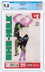 SHE-HULK VOL. 3 #1 APRIL 2014 CGC 9.8 NM/MINT.