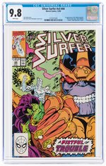 SILVER SURFER VOL. 3 #44 DECEMBER 1990 CGC 9.8 NM/MINT (FIRST INFINITY GAUNTLET).