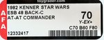 STAR WARS: THE EMPIRE STRIKES BACK - AT-AT COMMANDER 48 BACK-C AFA 70 Y-EX+.