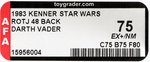 STAR WARS: RETURN OF THE JEDI - DARTH VADER 48 BACK AFA 75 EX+/NM (CLEAR BLISTER).