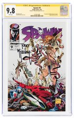 SPAWN #9 MARCH 1993 CGC 9.8 NM/MINT SIGNATURE SERIES (FIRST ANGELA & MEDIEVAL SPAWN).