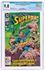 SUPERMAN: THE MAN OF STEEL #17 NOVEMBER 1992 CGC 9.8 NM/MINT (FIRST DOOMSDAY CAMEO).