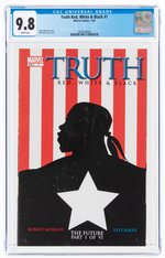 TRUTH: RED, WHITE & BLACK #1 JANUARY 2003 CGC 9.8 NM/MINT (FIRST ISAIAH BRADLEY).
