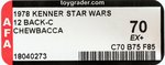 STAR WARS - CHEWBACCA 12 BACK-C AFA 70 EX+.