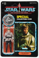 STAR WARS: THE POWER OF THE FORCE - LUKE SKYWALKER (IN BATTLE PONCHO) 92 BACK CARDED ACTION FIGURE.