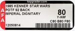 STAR WARS: THE POWER OF THE FORCE - IMPERIAL DIGNITARY 92 BACK AFA 80 Y-NM.