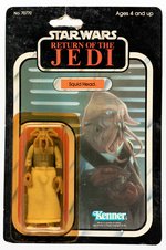 STAR WARS: RETURN OF THE JEDI - SQUID HEAD 77 BACK CARDED ACTION FIGURE.