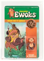 STAR WARS: EWOKS - WICKET W. WARRICK AFA 75+ EX+/NM (CLEAR BLISTER).