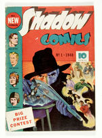 "SHADOW COMICS" FIRST ISSUE SIGNED BY SHADOW CREATOR WALTER GIBSON.