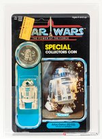 STAR WARS: THE POWER OF THE FORCE - ARTOO-DETOO (R2-D2) POP-UP LIGHTSABER 92 BACK AFA 75+ Y-EX+/NM.