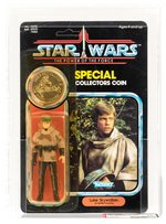 STAR WARS: THE POWER OF THE FORCE - LUKE SKYWALKER (BATTLE PONCHO) 92 BACK AFA 80 Y-NM.