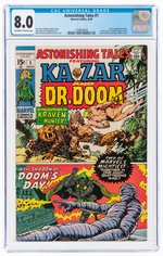 ASTONISHING TALES #1 AUGUST 1970 CGC 8.0 VF.