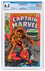 CAPTAIN MARVEL #18 NOVEMBER 1969 CGC 6.5 FINE+.