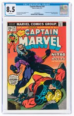 CAPTAIN MARVEL #34 SEPTEMBER 1974 CGC 8.5 VF+ (FIRST NITRO).