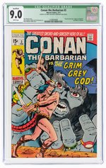 CONAN THE BARBARIAN #3 FEBRUARY 1971 CGC QUALIFIED 9.0 VF/NM.