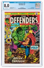 DEFENDERS #10 NOVEMBER 1973 CGC 8.0 VF (HULK VS. THOR).