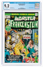 FRANKENSTEIN #1 JANUARY 1973 CGC 9.2 NM-.