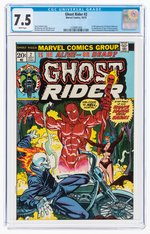 GHOST RIDER VOL. 2 #2 OCTOBER 1973 CGC 7.5 VF- (FIRST FULL DAIMON HELLSTROM & FIRST SON OF SATAN CAMEO).