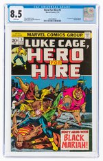 HERO FOR HIRE #5 JANUARY 1973 CGC 8.5 VF+ (FIRST BLACK MARIAH).