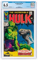 INCREDIBLE HULK #104 JUNE 1968 CGC 6.5 FINE+.