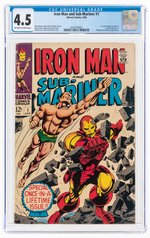 IRON MAN AND SUB-MARINER #1 APRIL 1968 CGC 4.5 VG+.