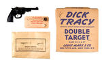 "DICK TRACY DOUBLE TARGET" WITH GUN AND BOX BY MARX.