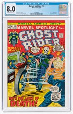 MARVEL SPOTLIGHT #10 JUNE 1973 CGC 8.0 VF (GHOST RIDER).