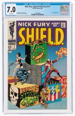 NICK FURY, AGENT OF S.H.I.E.L.D. #1 JUNE 1968 CGC 7.0 FINE/VF.