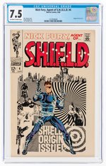 NICK FURY, AGENT OF S.H.I.E.L.D. #4 SEPTEMBER 1968 CGC 7.5 VF-.