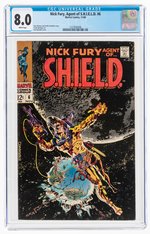 NICK FURY, AGENT OF S.H.I.E.L.D. #6 NOVEMBER 1968 CGC 8.0 VF.