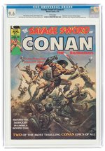 SAVAGE SWORD OF CONAN #1 SEPTEMBER 1974 CGC 9.6 NM+.