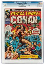 SAVAGE SWORD OF CONAN #1 MARCH 1975 CGC 9.0 VF/NM (UK EDITION).