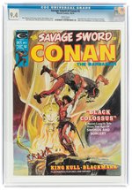 SAVAGE SWORD OF CONAN #2 OCTOBER 1974 CGC 9.4 NM.