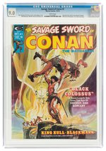 SAVAGE SWORD OF CONAN #2 OCTOBER 1974 CGC 9.0 VF/NM.