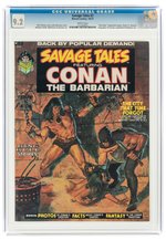 SAVAGE TALES #2 OCTOBER 1973 CGC 9.2 NM- (CONAN THE BARBARIAN).