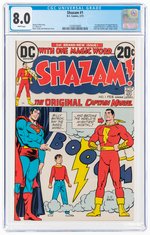 SHAZAM #1 FEBRUARY 1973 CGC 8.0 VF.