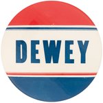"DEWEY" MASSIVE BOLD 1948 CAMPAIGN BUTTON UNLISTED IN HAKE.