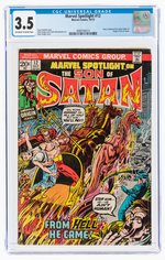 MARVEL SPOTLIGHT #12 OCTOBER 1973 CGC 3.5 VG- (GHOST RIDER & SON OF SATAN).