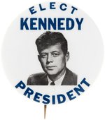 "ELECT KENNEDY PRESIDENT" 1960 CAMPAIGN BUTTON HAKE #21.