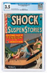 SHOCK SUSPENSTORIES #11 OCTOBER-NOVEMBER 1953 CGC 3.5 VG-.