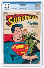 SUPERMAN #58 MAY-JUNE 1949 CGC 5.0 VG/FINE.