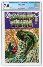 SWAMP THING #1 OCTOBER-NOVEMBER 1972 CGC 7.0 FINE/VF (FIRST ALEC HOLLAND).