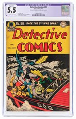 DETECTIVE COMICS #90 AUGUST 1944 CGC RESTORED 5.5 SLIGHT (C-1) FINE-.