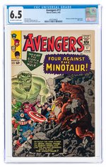 AVENGERS #17 JUNE 1965 CGC 6.5 FINE+.