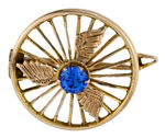 LEAGUE OF AMERICAN WHEELMEN EARLY 1886 GOLD FILLED PIN.