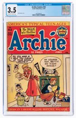 ARCHIE COMICS #43 MARCH/APRIL 1950 CGC 3.5 VG-.